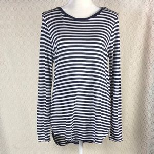 NWOT Michael Kors Long Sleeve Stripe Shirt Large